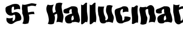 SF Hallucination font preview